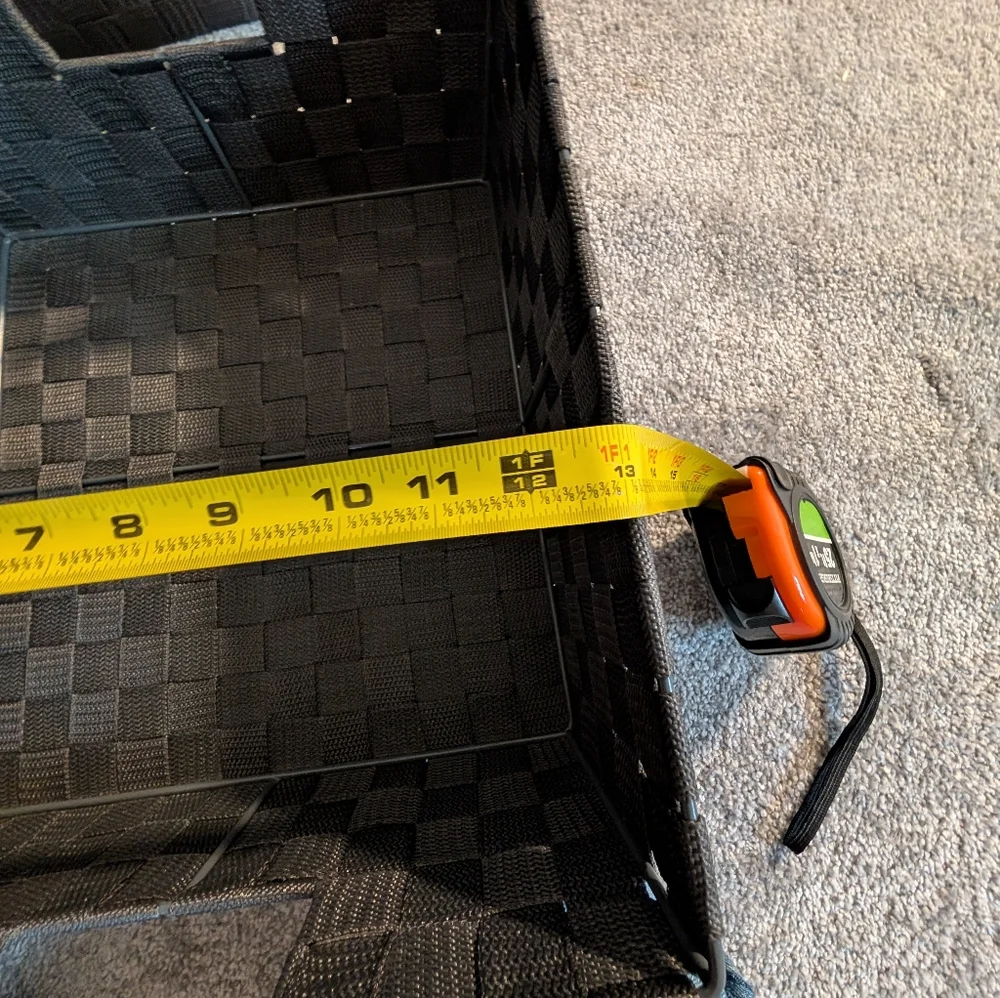 Set of Two Charcoal Storage Baskets
